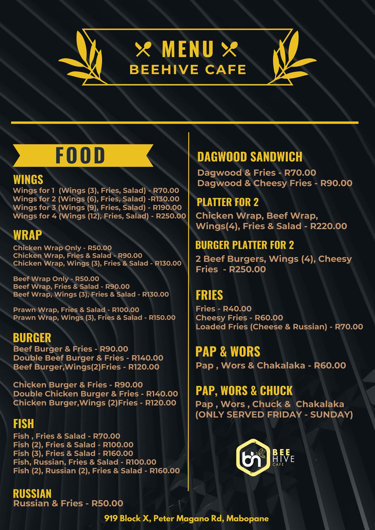 Food Menu